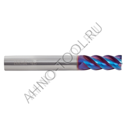 Фреза твердосплавная  10мм (L=75, l=25, хв=10) Z4 45° по закаленной стали BRHM-4E-D10.0 HRC65 AHNO