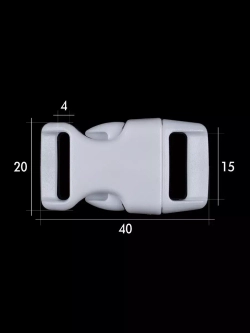 Фастекс пластиковый 15 мм - 100 штук