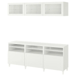 Шкаф для ТВ - IKEA BESTÅ/BESTA, 180x42x192 см, белый, Бесто ИКЕА