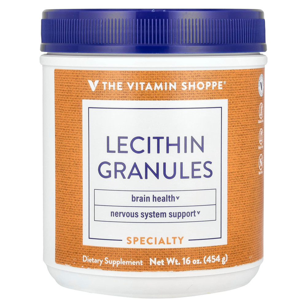 The Vitamin Shoppe, Гранулы лецитина, 454 г (16 унций)