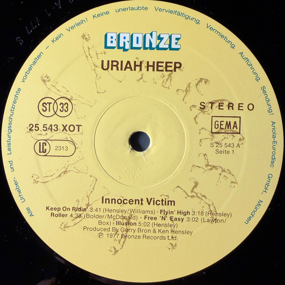 Uriah Heep - Innocent Victim (Германия 1977г.)