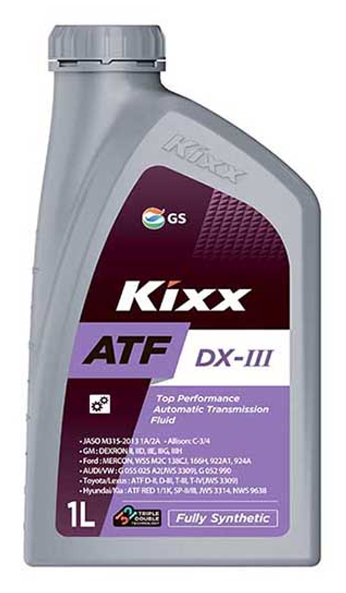Жидкость для АКПП Kixx ATF Dexron III синтетическая, 1 л