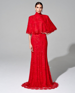 Укороченный кейп "Гранатовый браслет"