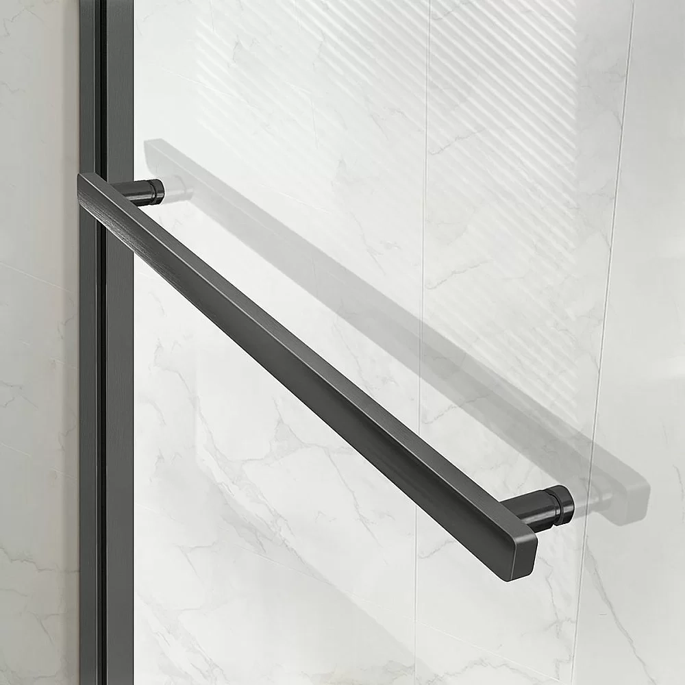 Душевой уголок Vincea Slim Soft VSR-1SS9015CLGM 150x90 стекло прозрачное/профиль вороненая сталь