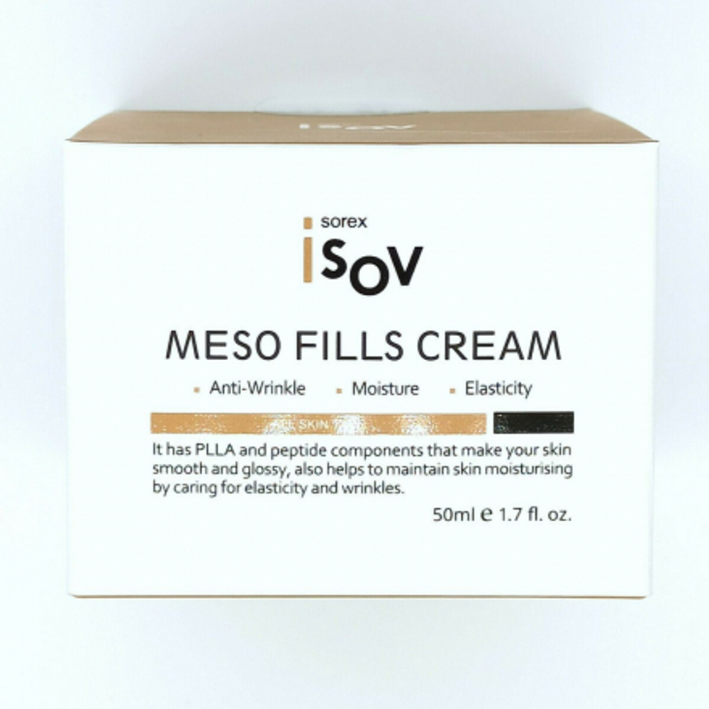 Восстанавливающий крем для лица c полимолочной кислотой Isov Sorex Meso-fills Cream, 50мл