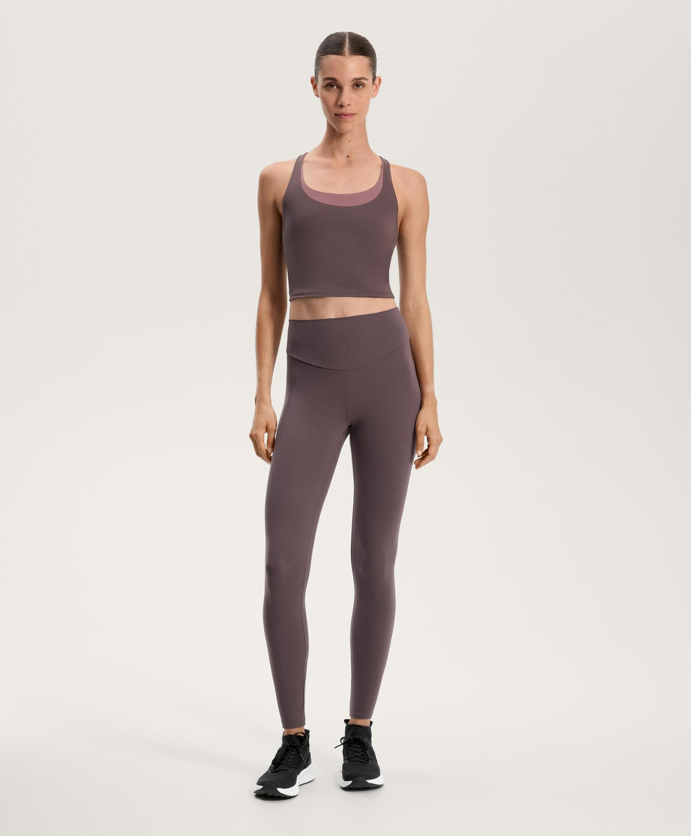 Oysho Спортивный топ без рукавов Comfortlux overlay, серо-фиолетовый