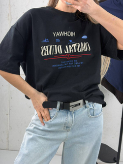 Футболка женская артикул 703 цвет "чёрный"