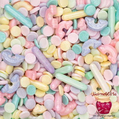 Посыпка МИКС "РАДУГА В КОНФЕТТИ", 50 гр.