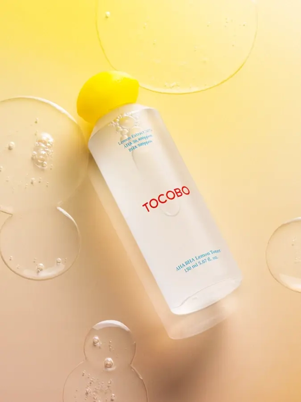 TOCOBO Тонер отшелушивающий с экстрактом лимона и кислотами AHA BHA Toner (150 мл)