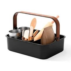 Органайзер bellwood, 37х27 см, черный/орех