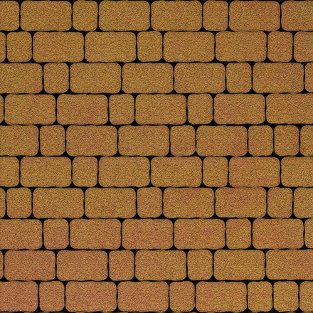 Тротуарная плитка Арена - Листопад гранит Сахара, комплект из 2 видов плит