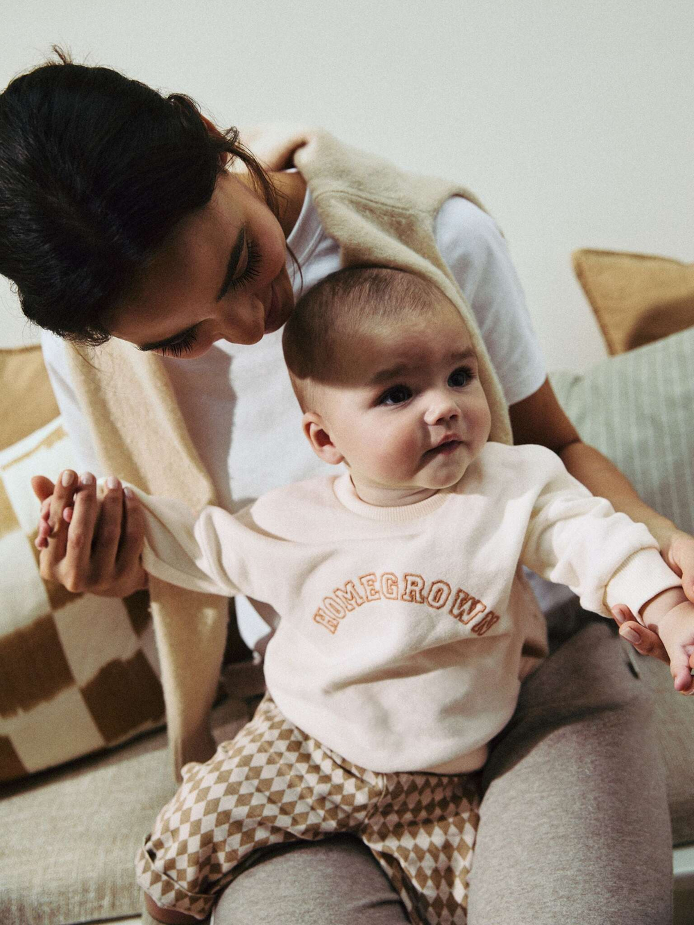 Свитшот и штаны в комплекте для малышей Next N22-632, Бежевый