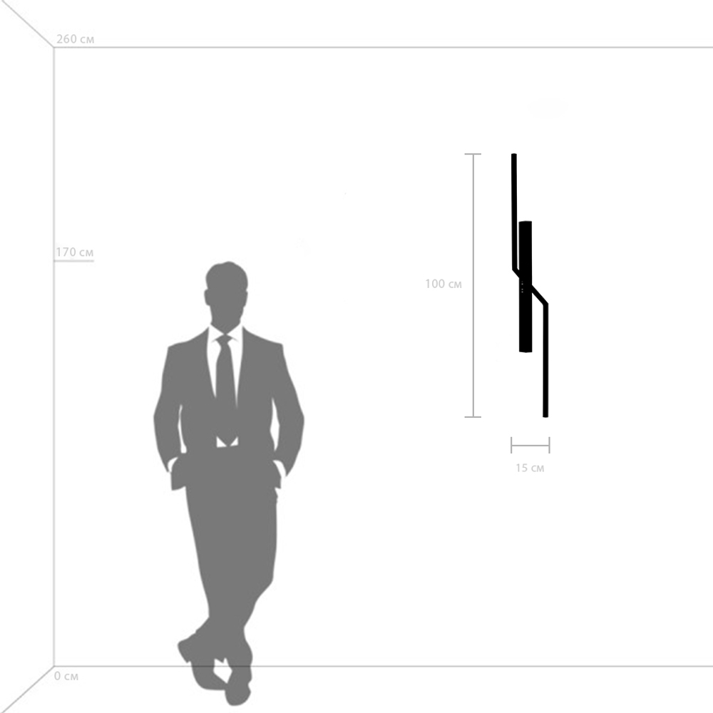 739638 Бра PALLA 23W LED 636LM 120G КОФЕЙНЫЙ 3000K