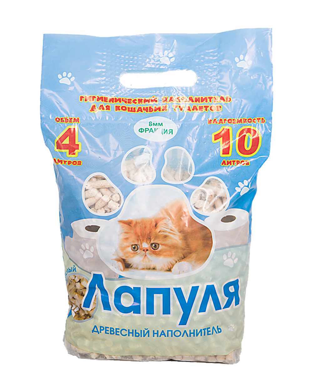 Древесный наполнитель "Лапуля" 4л. (8)