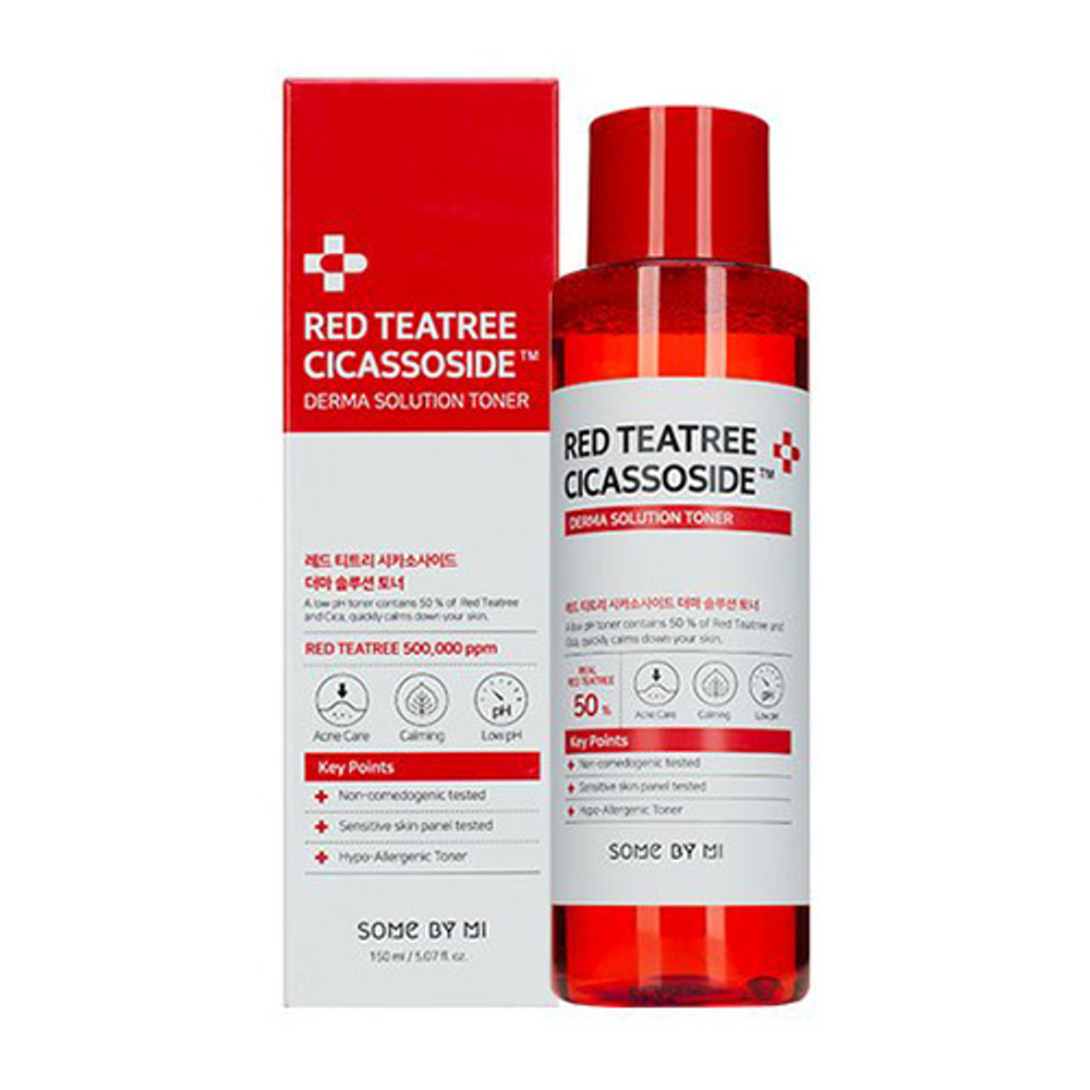 Успокаивающий тонер с экстрактом красного чайного дерева Some by Mi Red Teatree Cicassoside Derma Solution Toner 150мл