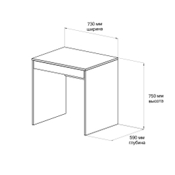 Письменный стол ДОМУС СП008