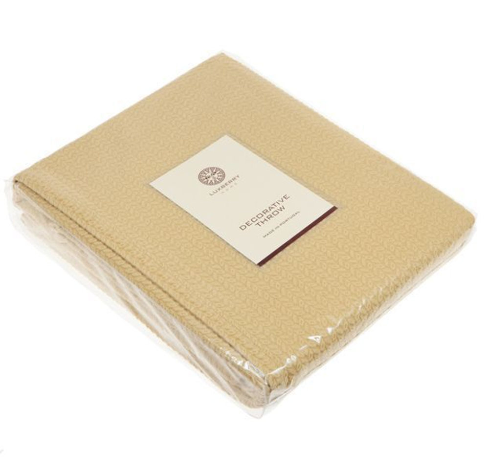 Покрывало 240x260 Luxberry Bush горчичное Португалия упаковка