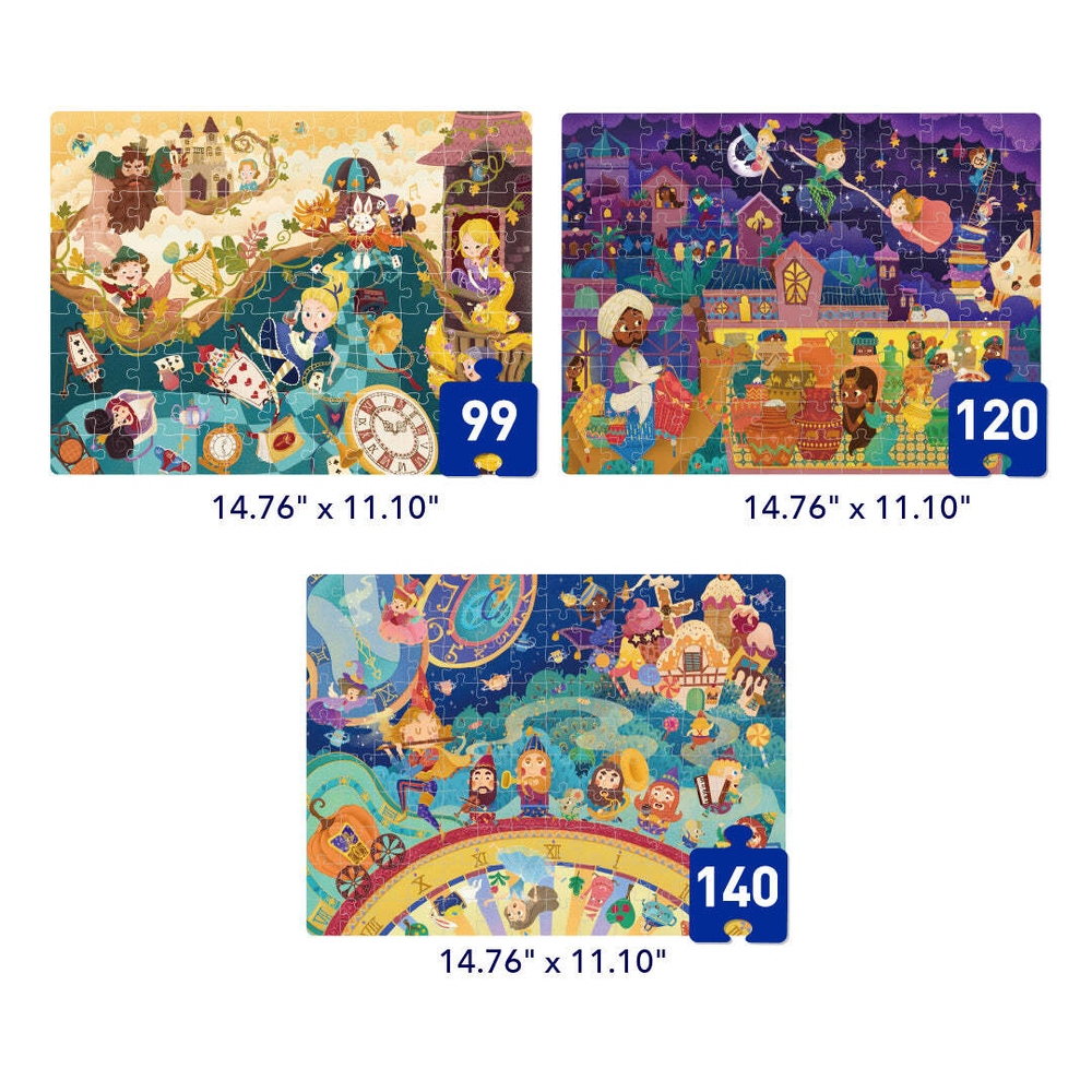 Пазл "Волшебный мир" 3 в 1