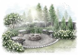 Кострище Старый город 60 см х 3 ур. кладки