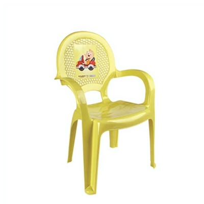 Стульчик детский с рисунком жёлтый
