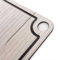 Доска разделочная с желобом 29x20см ComposeEat Elegance белое дерево