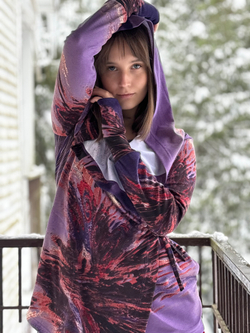 Мантия + Майка / фиолетовая акварель