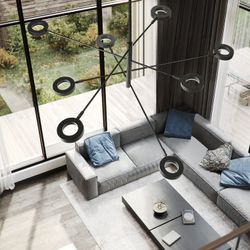 Подвесная Люстра Atissa S 6 D115 Black By Imperiumloft