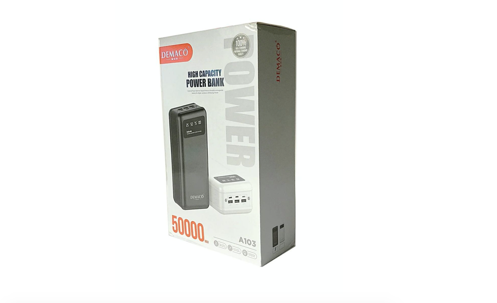 Внешний аккумулятор повербанк Demaco A103 на 50000 mAh