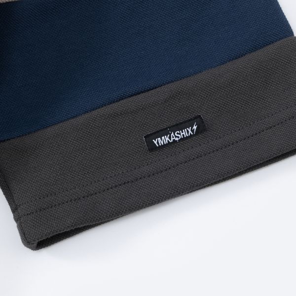 Поло графитовый/серый/синий - фото 6