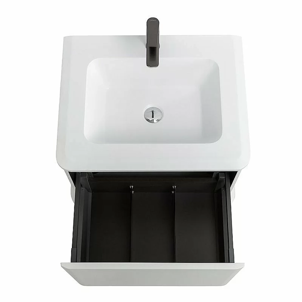 Тумба с раковиной Cezares IDRA 64 55798+50352 Bianco opaco