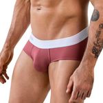 Мужские трусы брифы фиолетовые Clever Moda LECLER CLASSIC BRIEF 186319