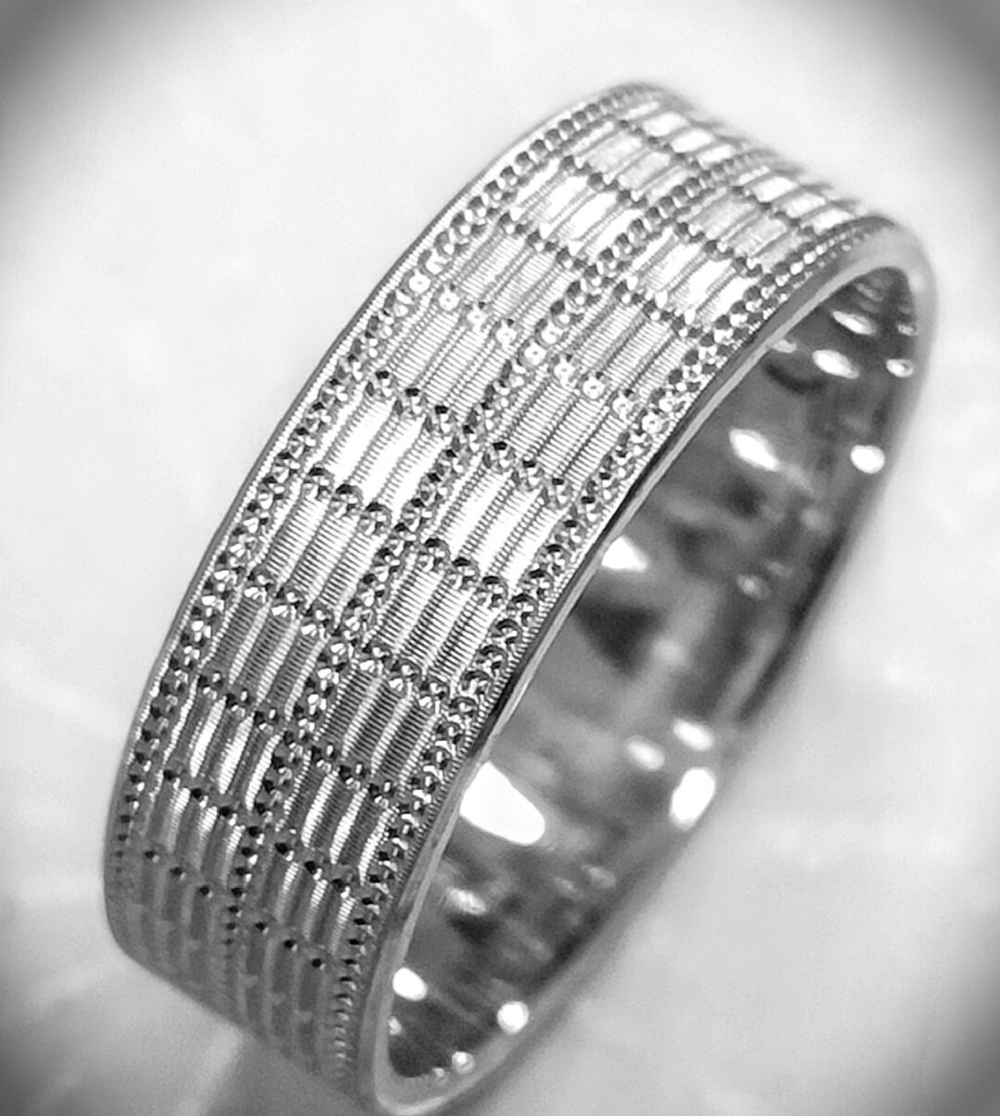 "Обручальное кольцо Эстерелла" - серебро 925