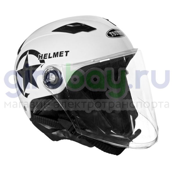 Шлем открытый Helmet NEW (Белый) фото №1