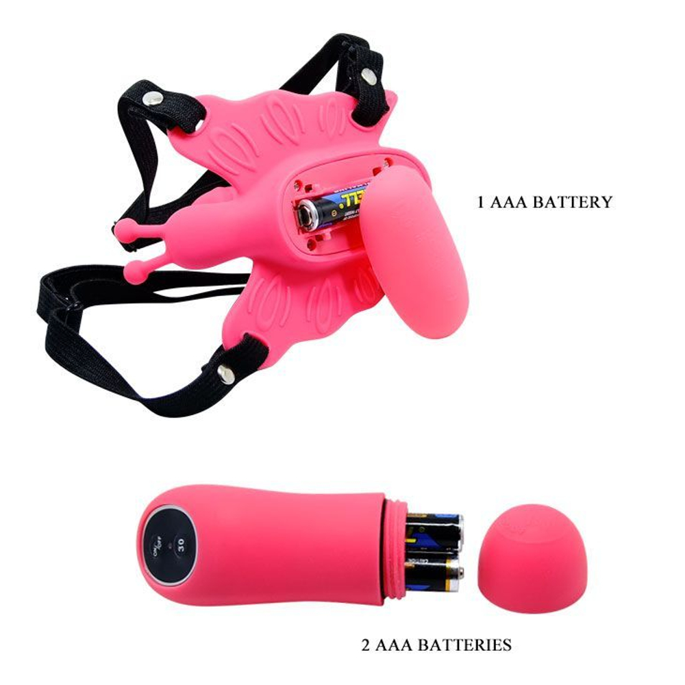 Стимулятор клитора Baile BW-022045W на ремешках, 6,5 см