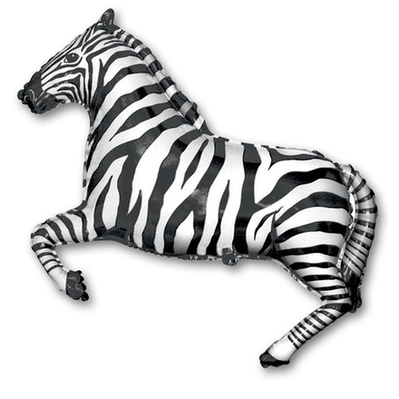 Шар Фигура "Зебра черная"