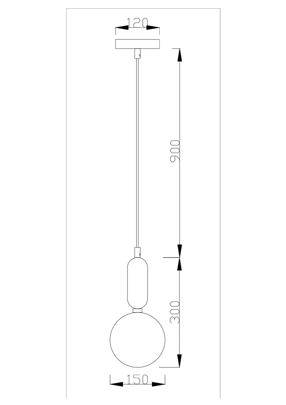 Подвесной светильник Moderli V2003-1P Sioma