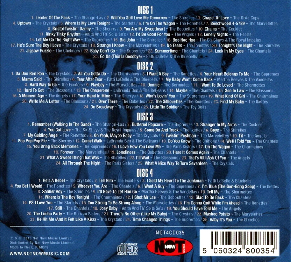 Сборник / 100 Sixties Girl Group Classics (4CD)