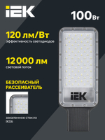 Светильник светодиодный консольный ДКУ 1011-100Ш 5000К IP65 IEK