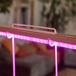 ULI-P42-18W-SPBX IP40 WHITE Светильник для растений светодиодный линейный. 560мм. выкл. на корпусе. Алюминий. Спектр с дальним красным для рассады и досвечивания в период роста. TM Uniel