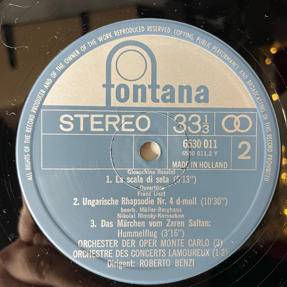 Винтажная виниловая пластинка LP Сборник Классической Музыки Virtuose Orchestermusik (Нидерланды 1972) (Глинка, Берлиоз, Лист)