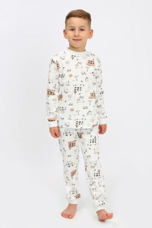 Пижама с брюками для мальчика Автобусы арт. ПЖИ/автобусы