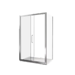 Душевой уголок Good Door Neo WTW+SP 110х90 стекло прозрачное/профиль хром