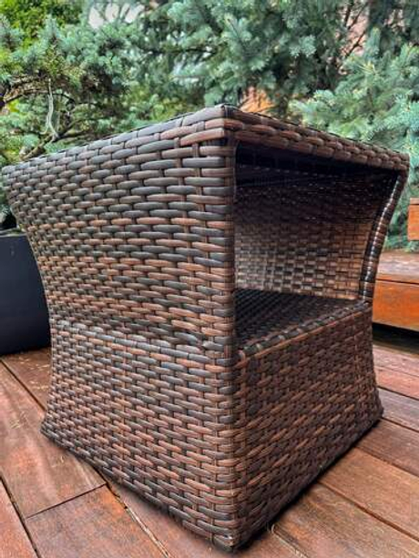 Столик из искусственного ротанга Besta Fiesta БОРДО, коричневый