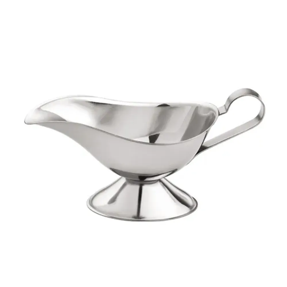 Соусник 110 мл 14,2*7,4 см h6,7 см овальный на подставке с ручкой нерж. P.L. Proff Cuisine