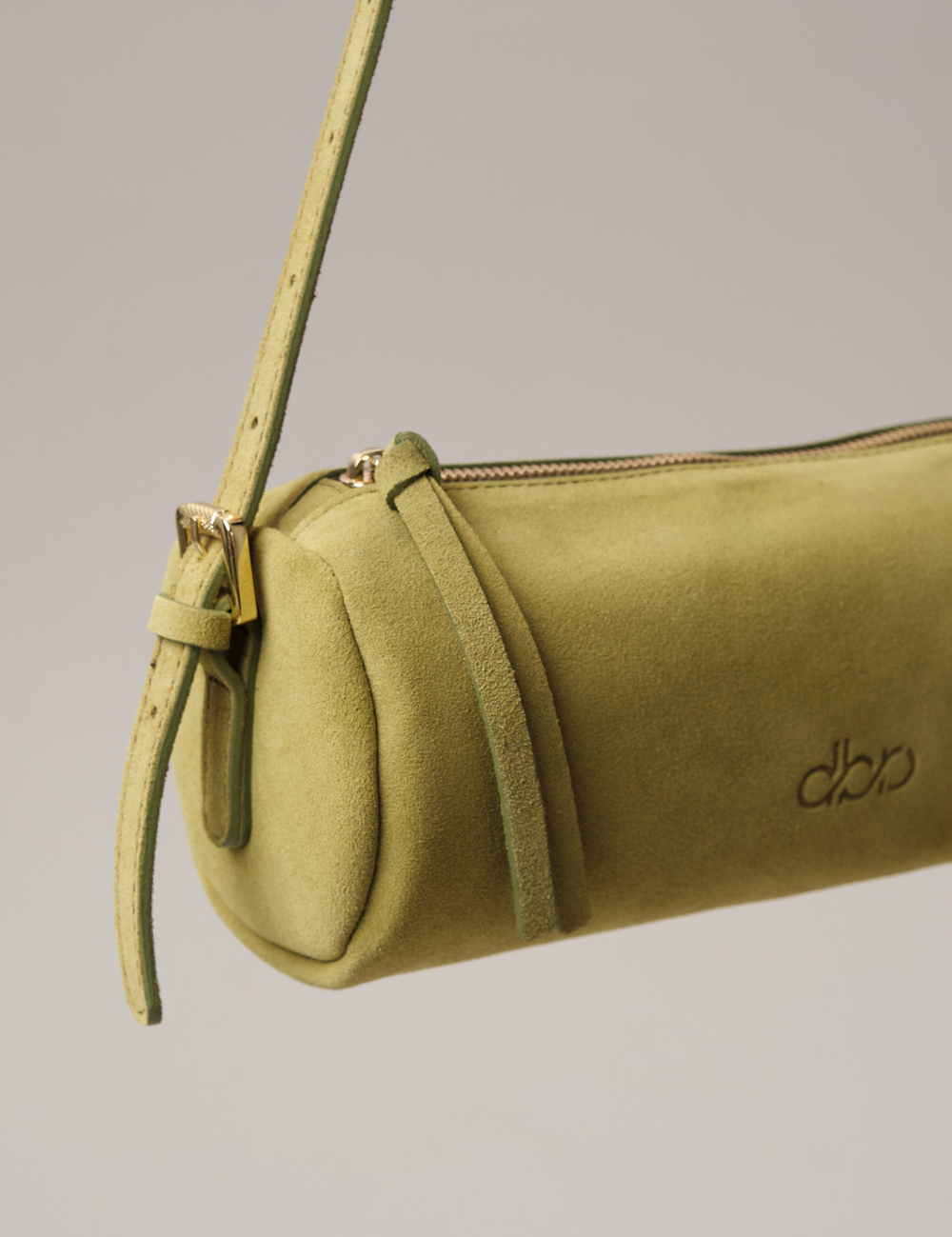 Замшевая сумка DBR 31343 киви/велюр
