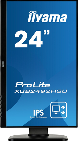 Монитор Iiyama 24;; XUB2492HSU-B1 1920x1080 IPS WLED 75Гц 5ms VGA HDMI DisplayPort