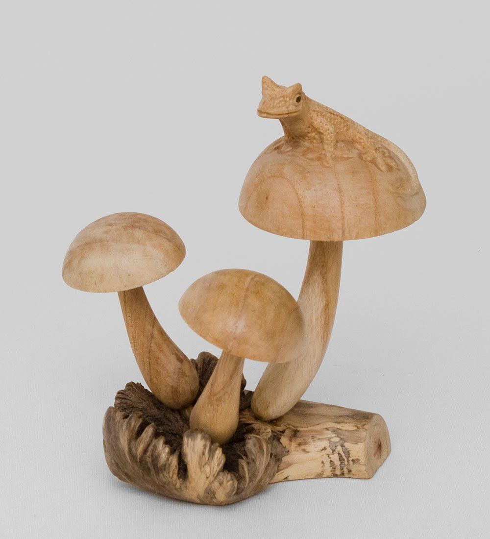 50-011 Статуэтка «Ящерица на грибе»
