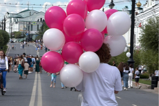 5 июля - раздаем шары на Ленина