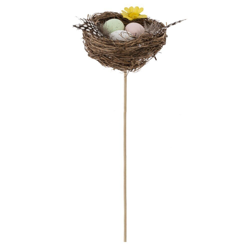 GAEM Изделие декоративное (вставка) "Гнездо пасхальное" (8*7*3) (блок 12 шт), L7 W7,5 H22 см, 2в.