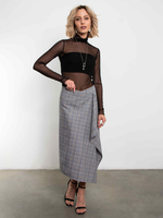 Юбка Мелодия формы (серая клетка)